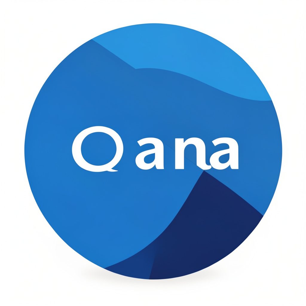 Small rounded favicon icon in cool navy and teal shades